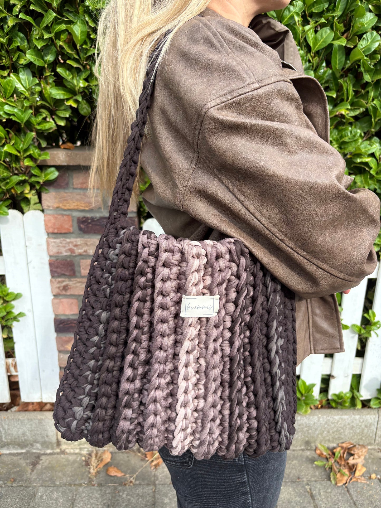 Crochet Bag ,APRIL‘ • Häkeltasche • Braun mix • LIMITIERT