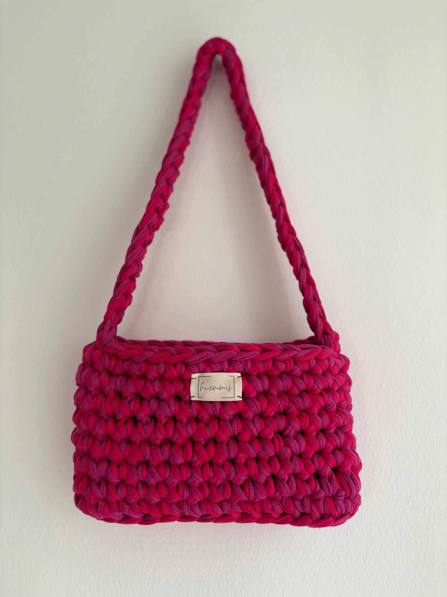 Crochet Bag ,ROMI‘ • Häkeltasche • Pink mix