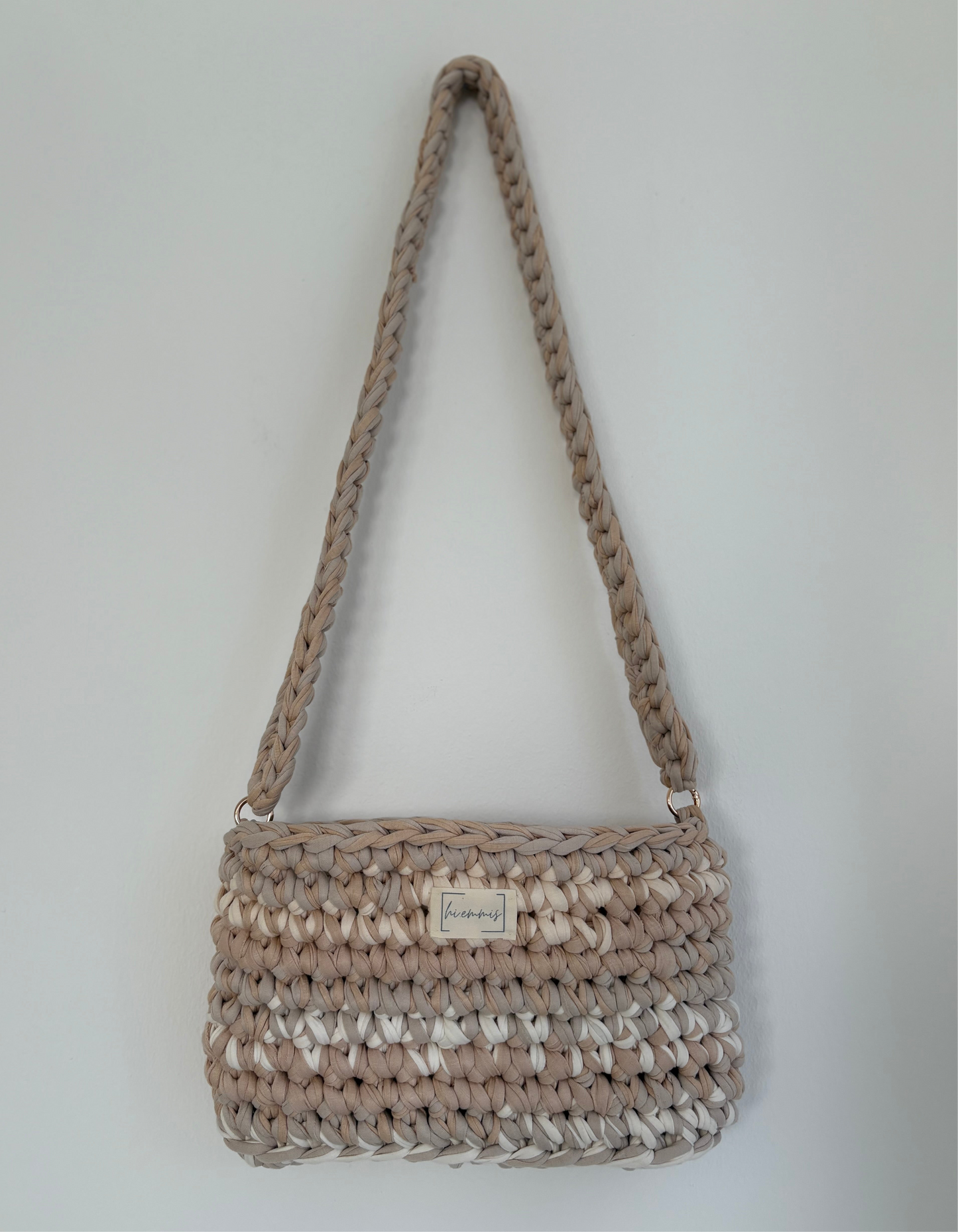 Crochet Bag ,ROMI‘ • Häkeltasche • Beige Mix