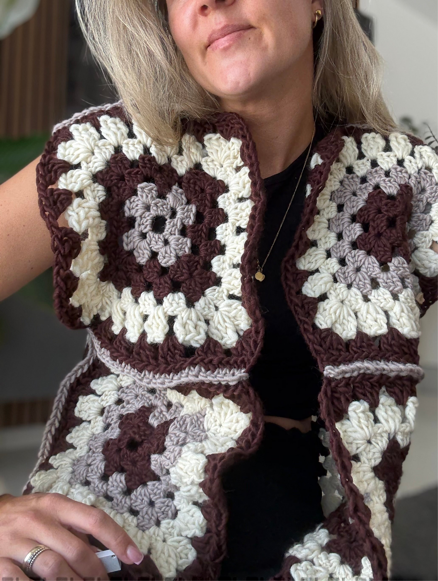 PRE ORDER Crochet Chunky Weste ‚LIA‘