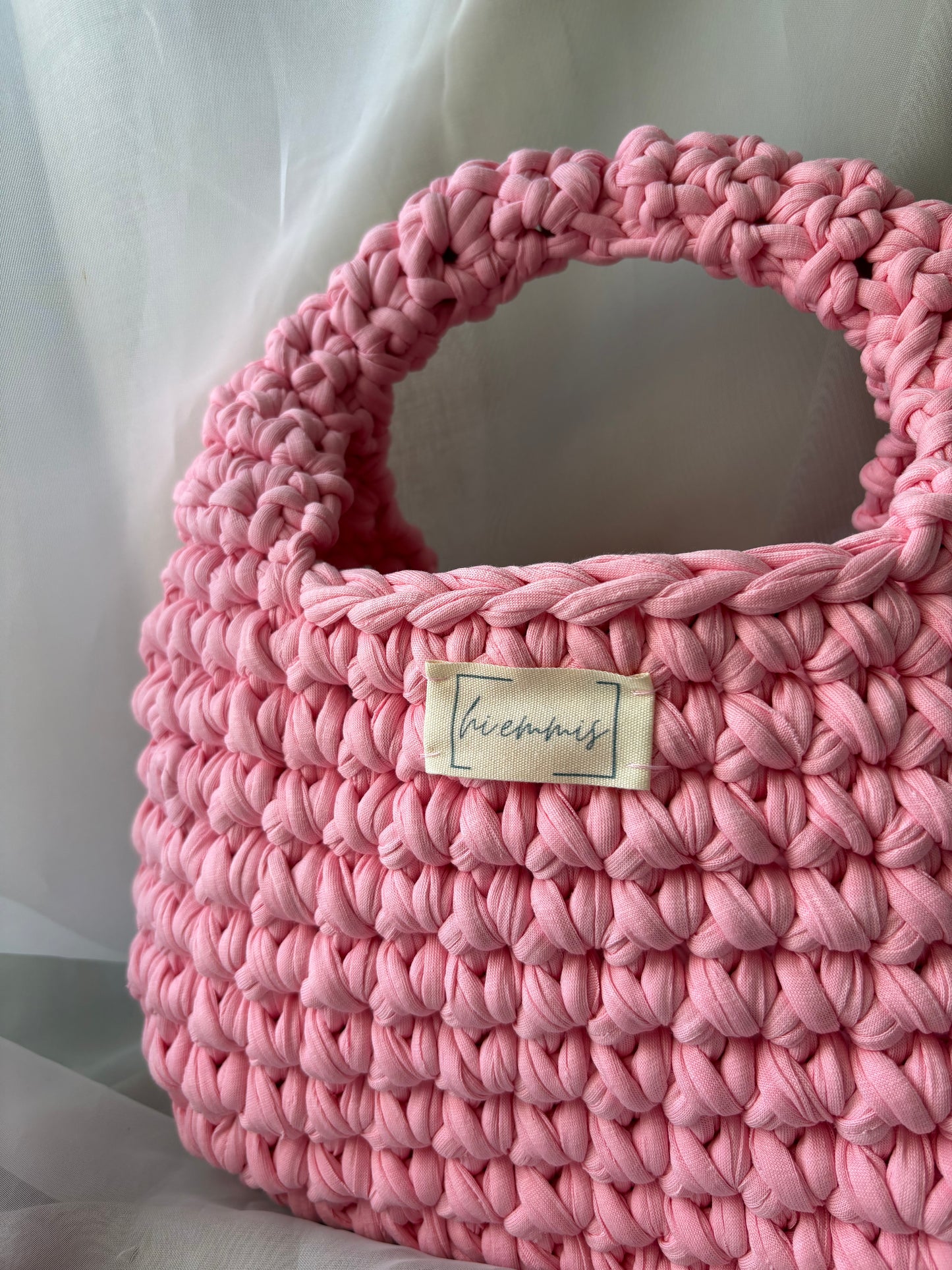 Crochet Bag ,EMMA‘ • Häkeltasche • klein• Rosa