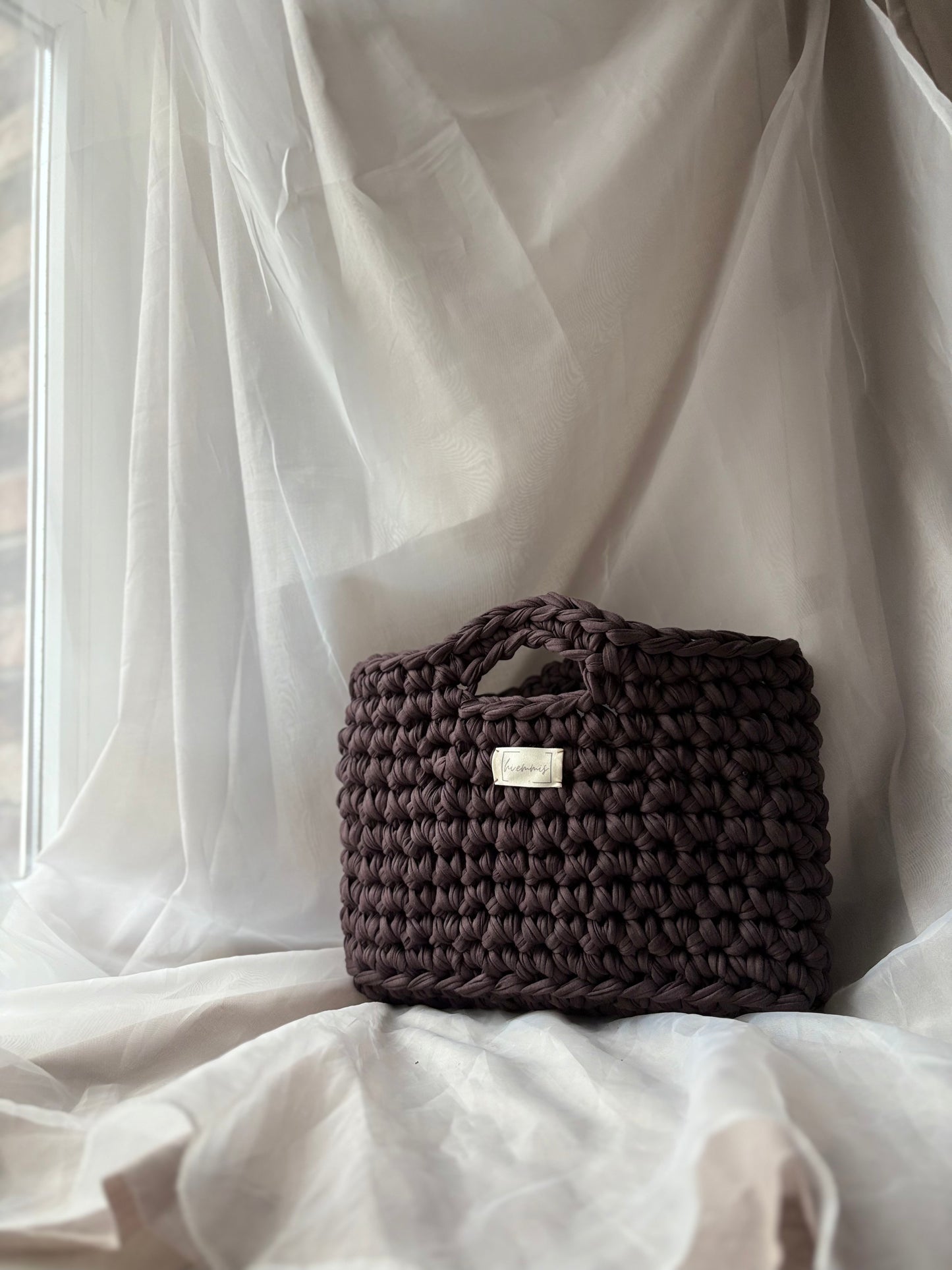Crochet Bag ,LINE‘ • Häkeltasche • Uni