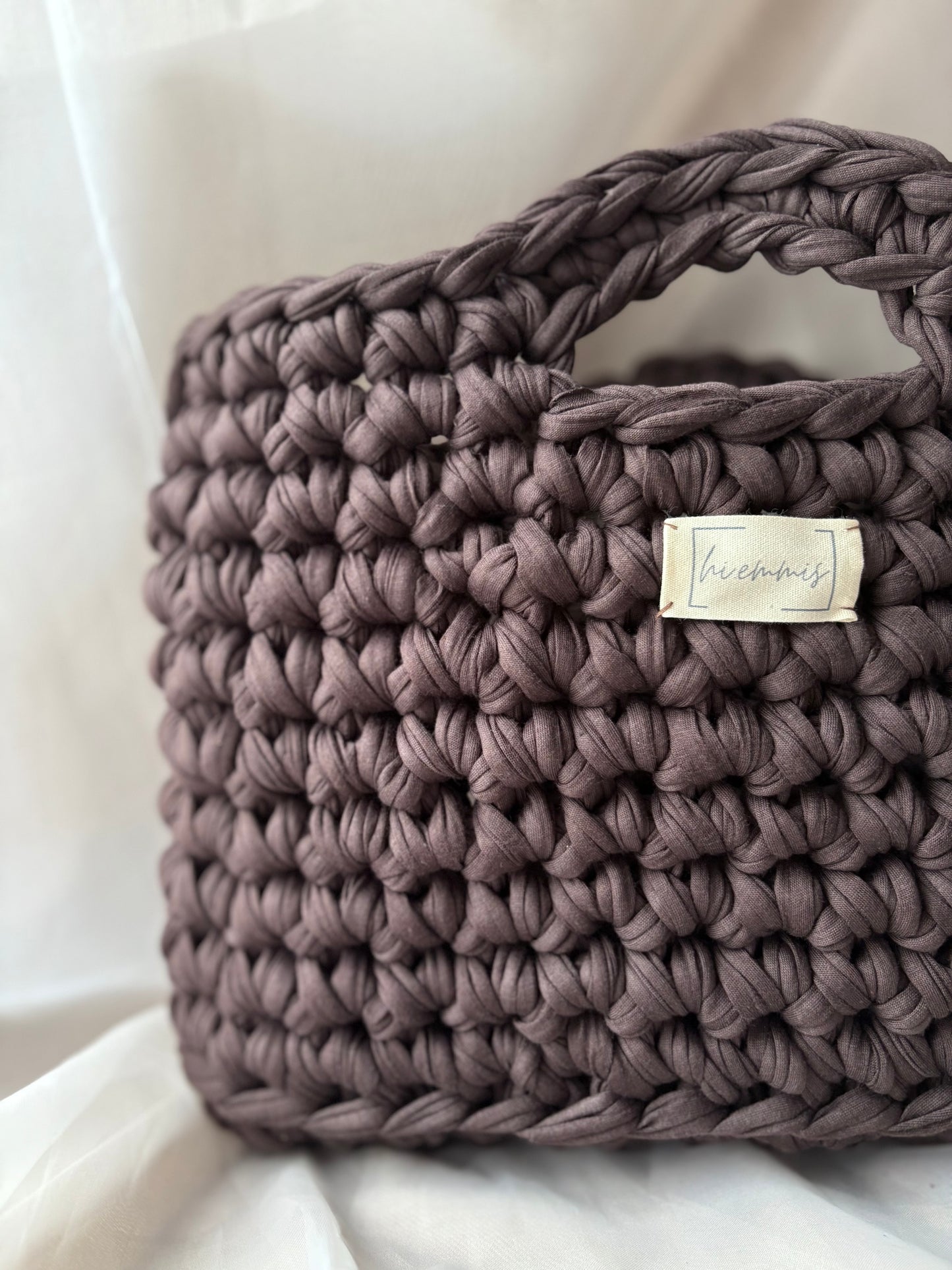 Crochet Bag ,LINE‘ • Häkeltasche • Uni