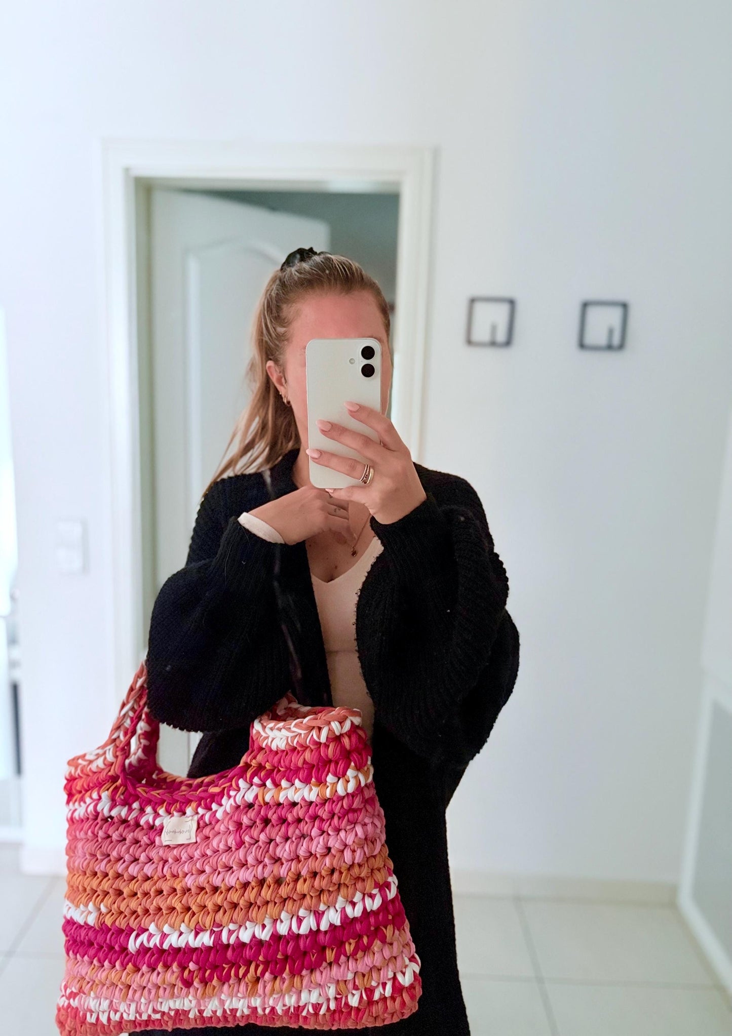 Crochet Bag ,LINE’ • Häkeltasche • Shopper • Mommy Bag