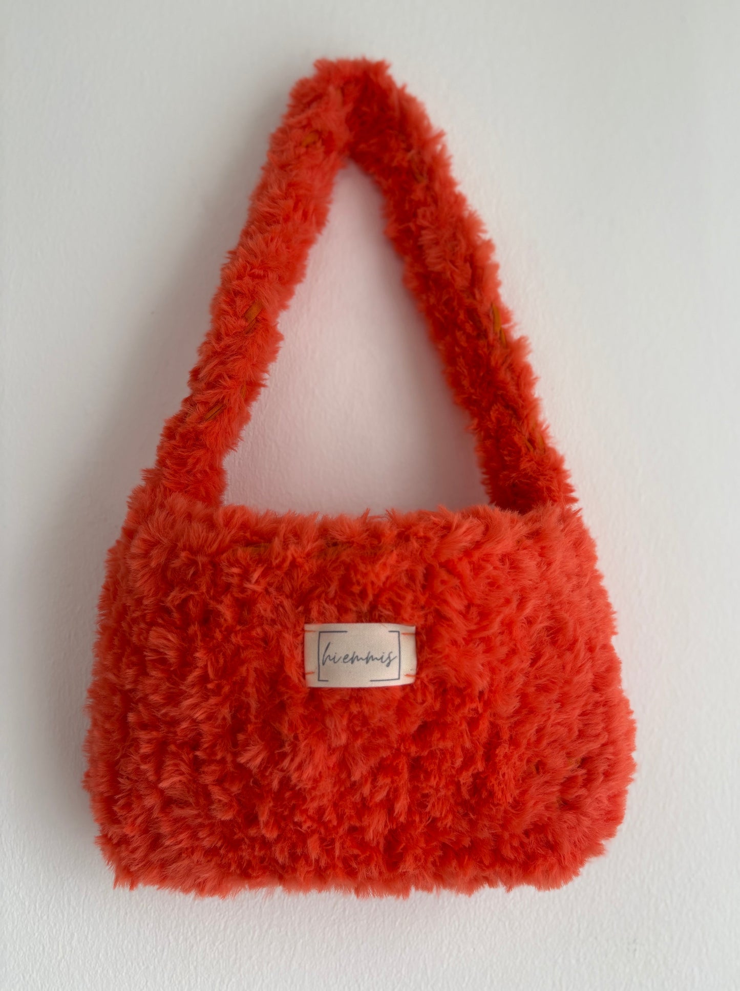 Crochet Bag ,ROMI‘• Häkeltasche • flausch• Orange
