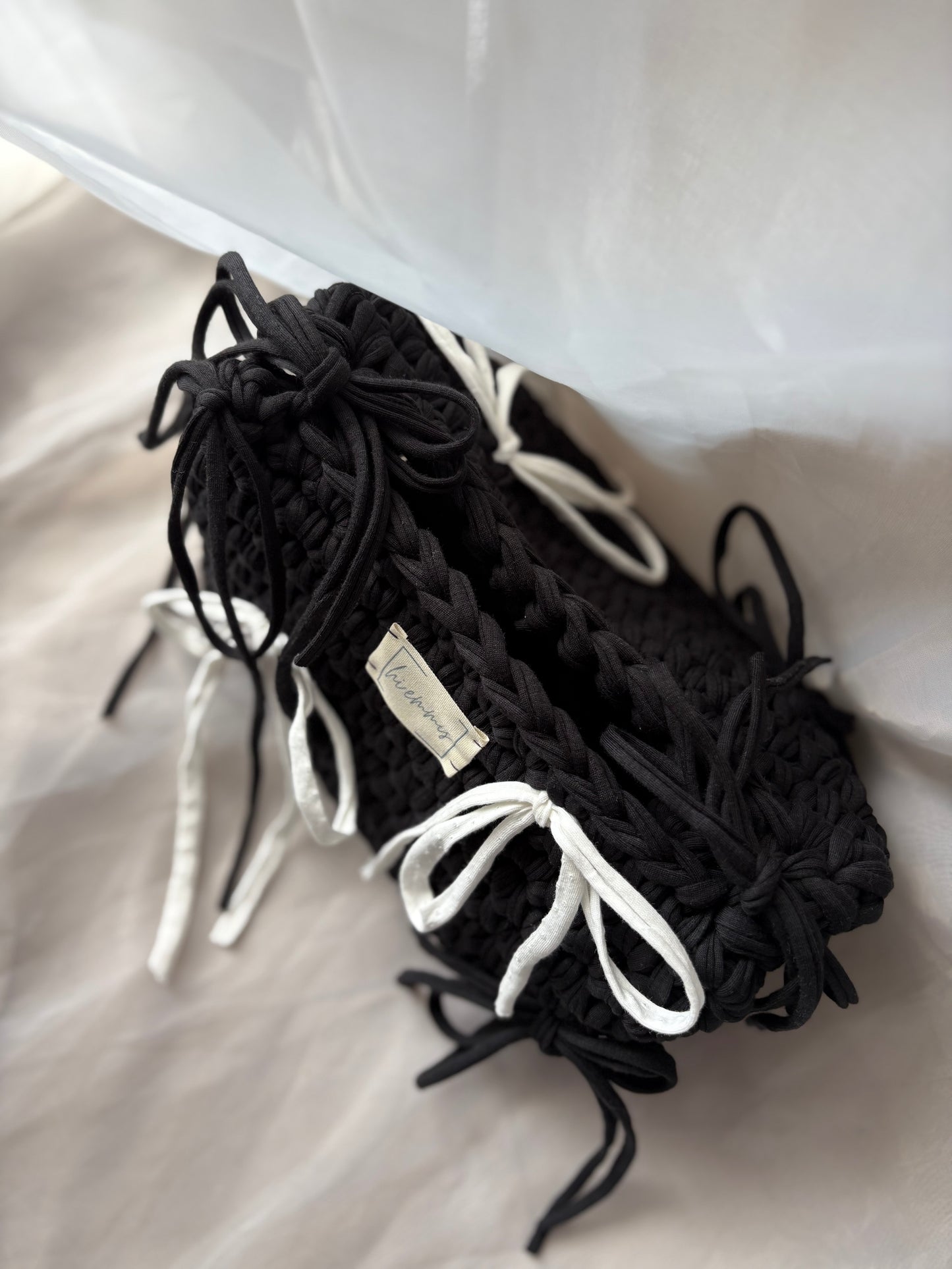 Crochet Bag ,FANNY‘ • Häkeltasche • Kulturbeutel • Schlaufen