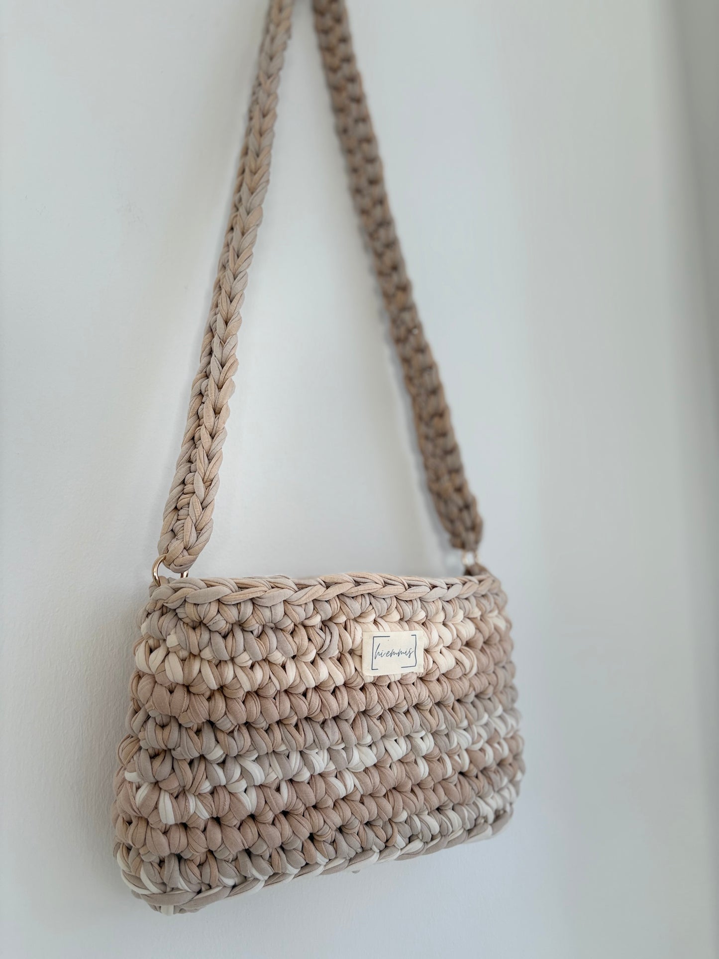 Crochet Bag ,ROMI‘ • Häkeltasche • Beige Mix