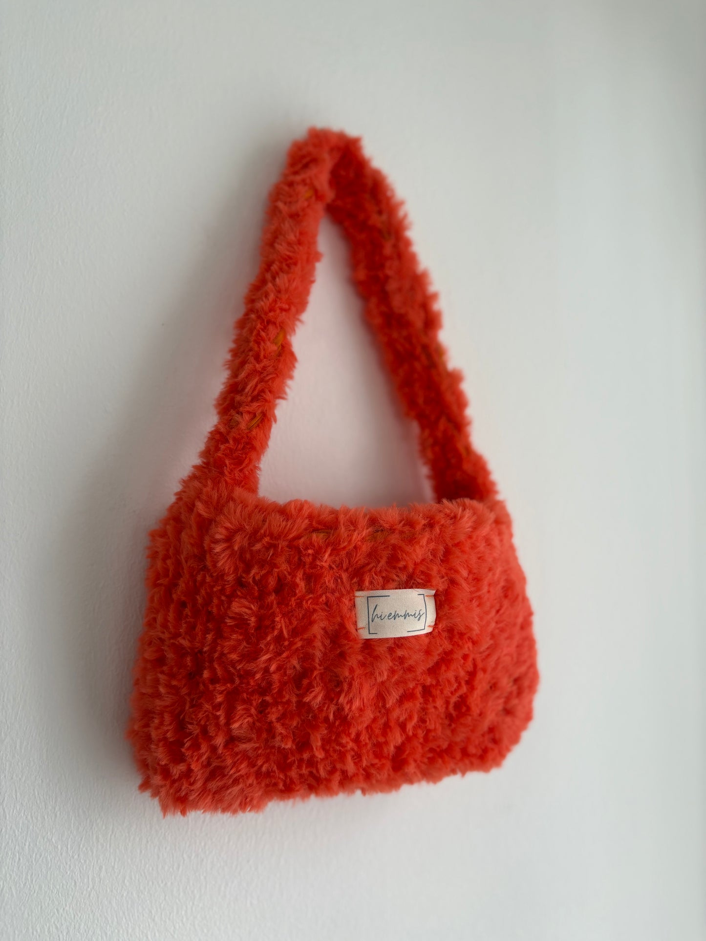 Crochet Bag ,ROMI‘• Häkeltasche • flausch• Orange