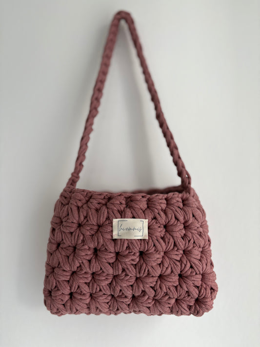 Crochet Bag ,DAISY‘ • Häkeltasche  • Blumen • Rosé