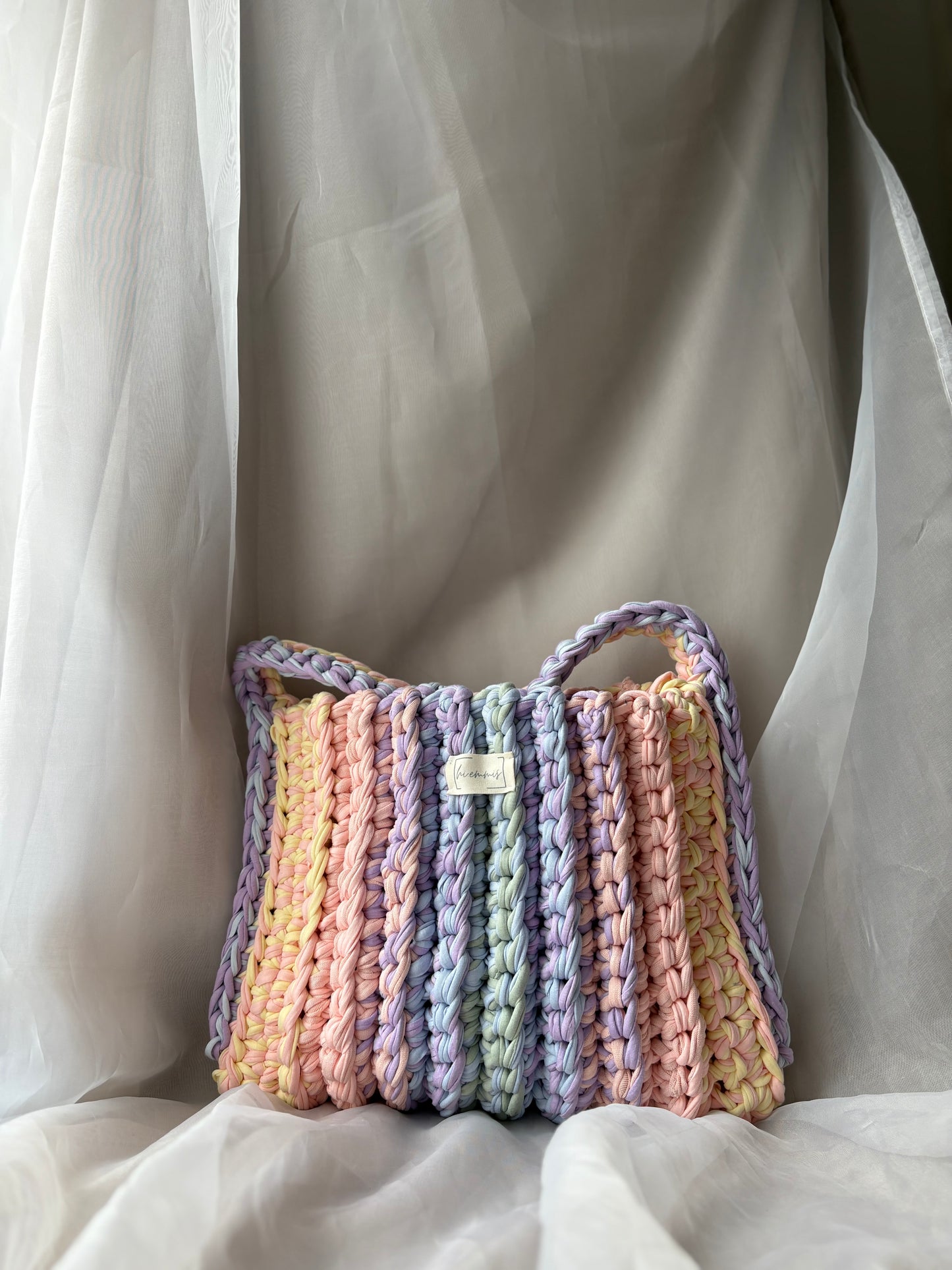 Crochet Bag ,APRIL‘ • Häkeltasche • Pastell