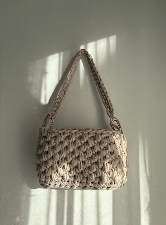 Crochet Bag ,ELEO‘ • Häkeltasche  • Beige