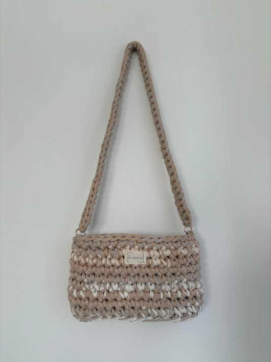 Crochet Bag ,ROMI‘ • Häkeltasche • Beige Mix