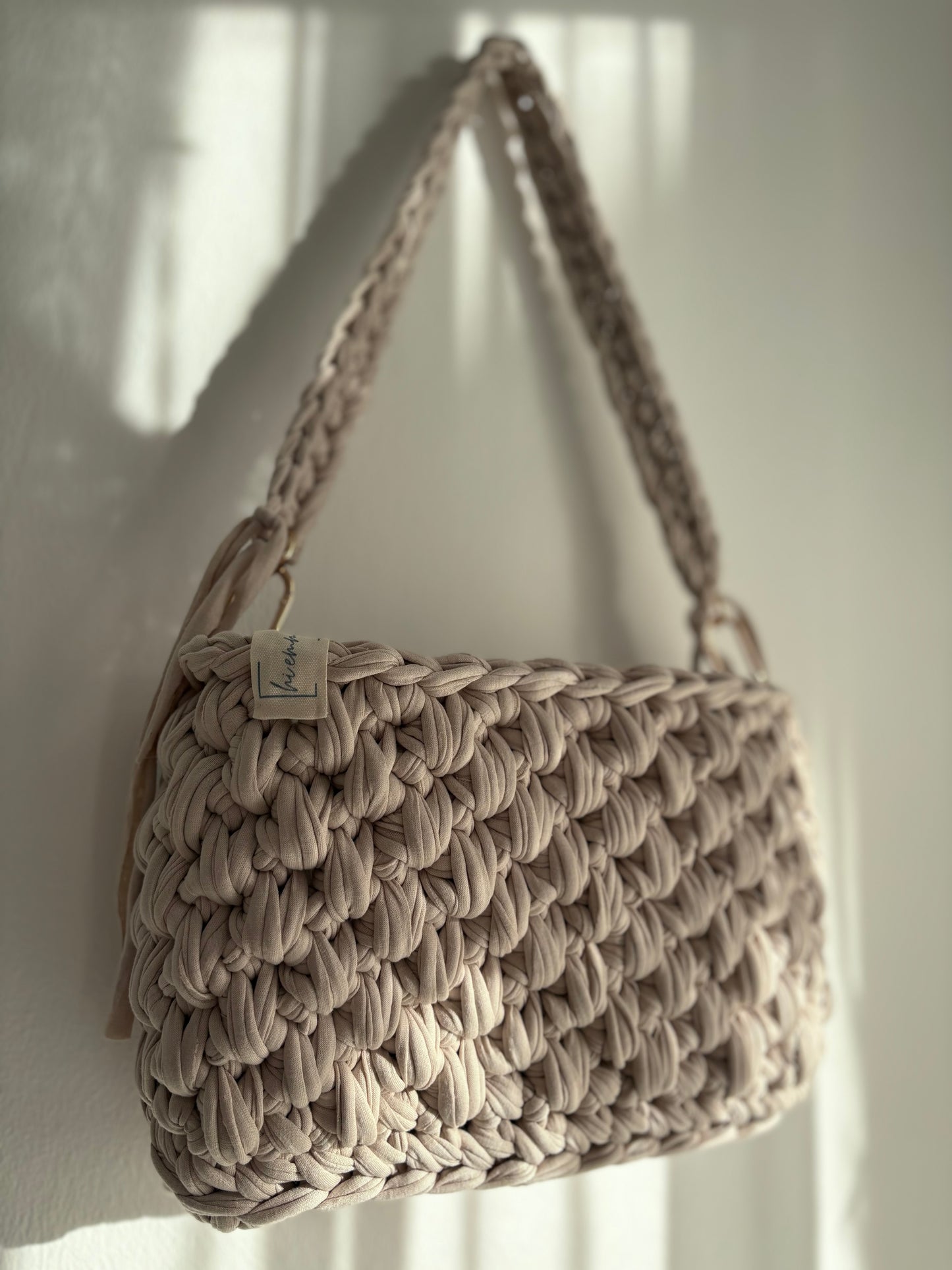 Crochet Bag ,ELEO‘ • Häkeltasche  • Beige