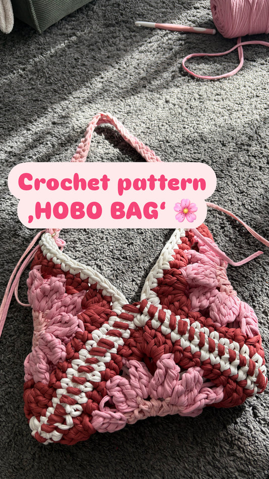 Crochet Pattern ,HOBO’ Bag
