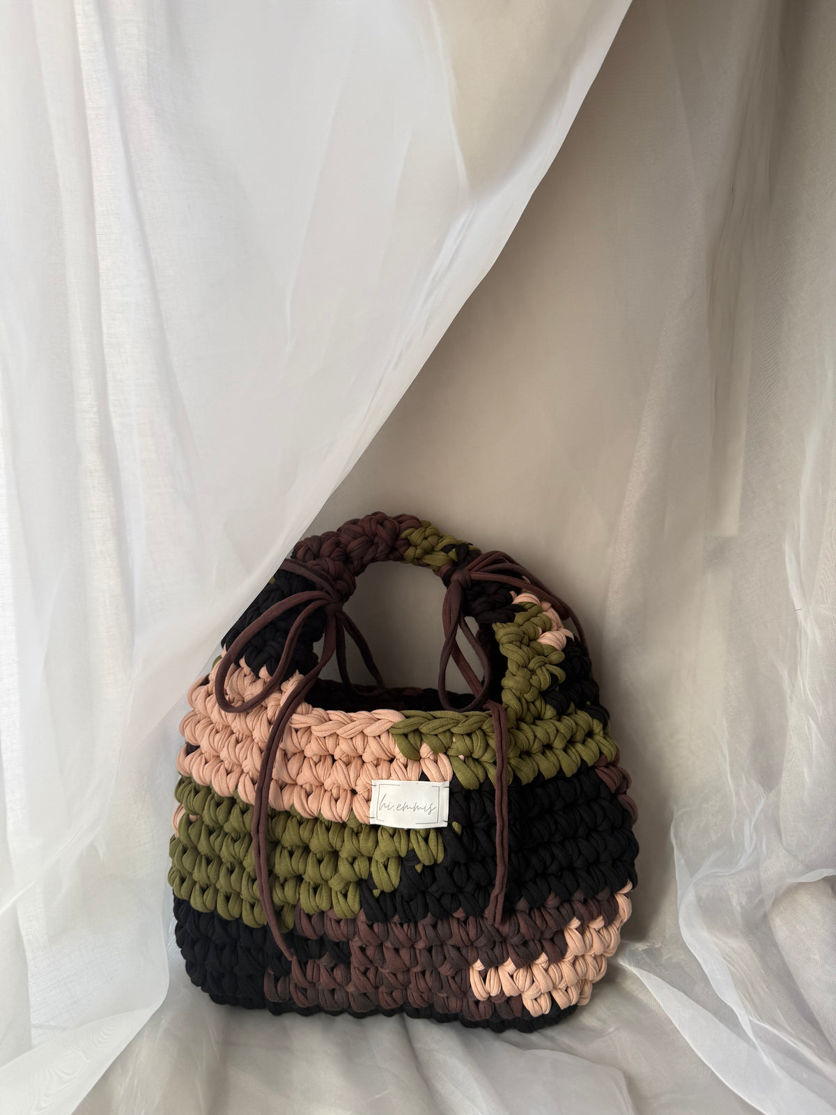 Crochet Bag ,EMMA‘ • Häkeltasche • Camouflage