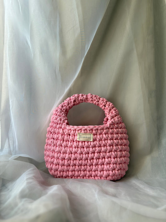 Crochet Bag ,EMMA‘ • Häkeltasche • klein• Rosa