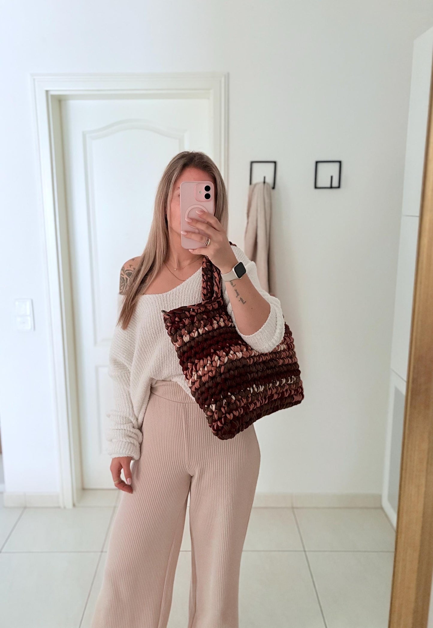 Crochet Bag ,LINE’ • Häkeltasche • Shopper • Mommy Bag