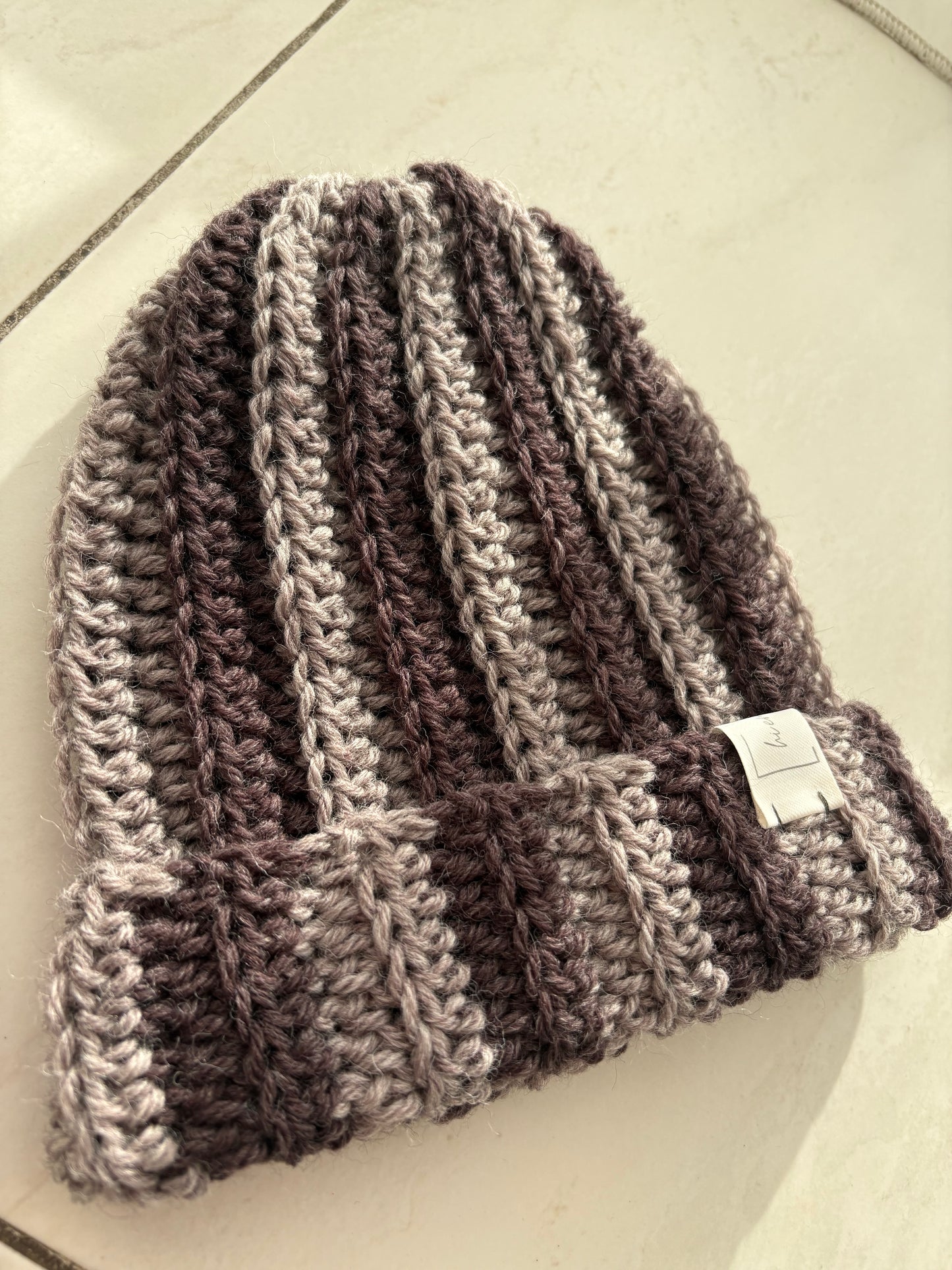 Crochet Mütze ,Mimi‘ • gestreift