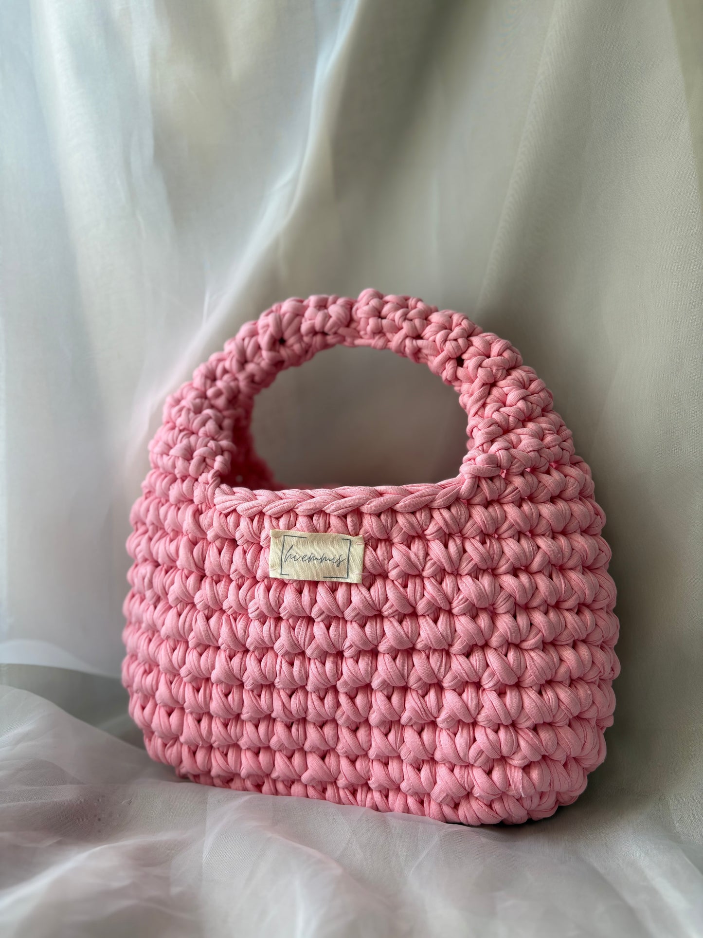 Crochet Bag ,EMMA‘ • Häkeltasche • klein• Rosa