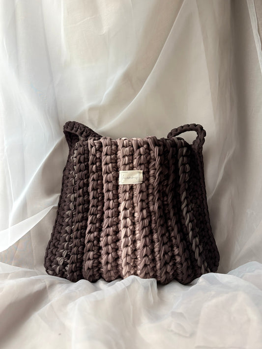 Crochet Bag ,APRIL‘ • Häkeltasche • Braun mix • LIMITIERT