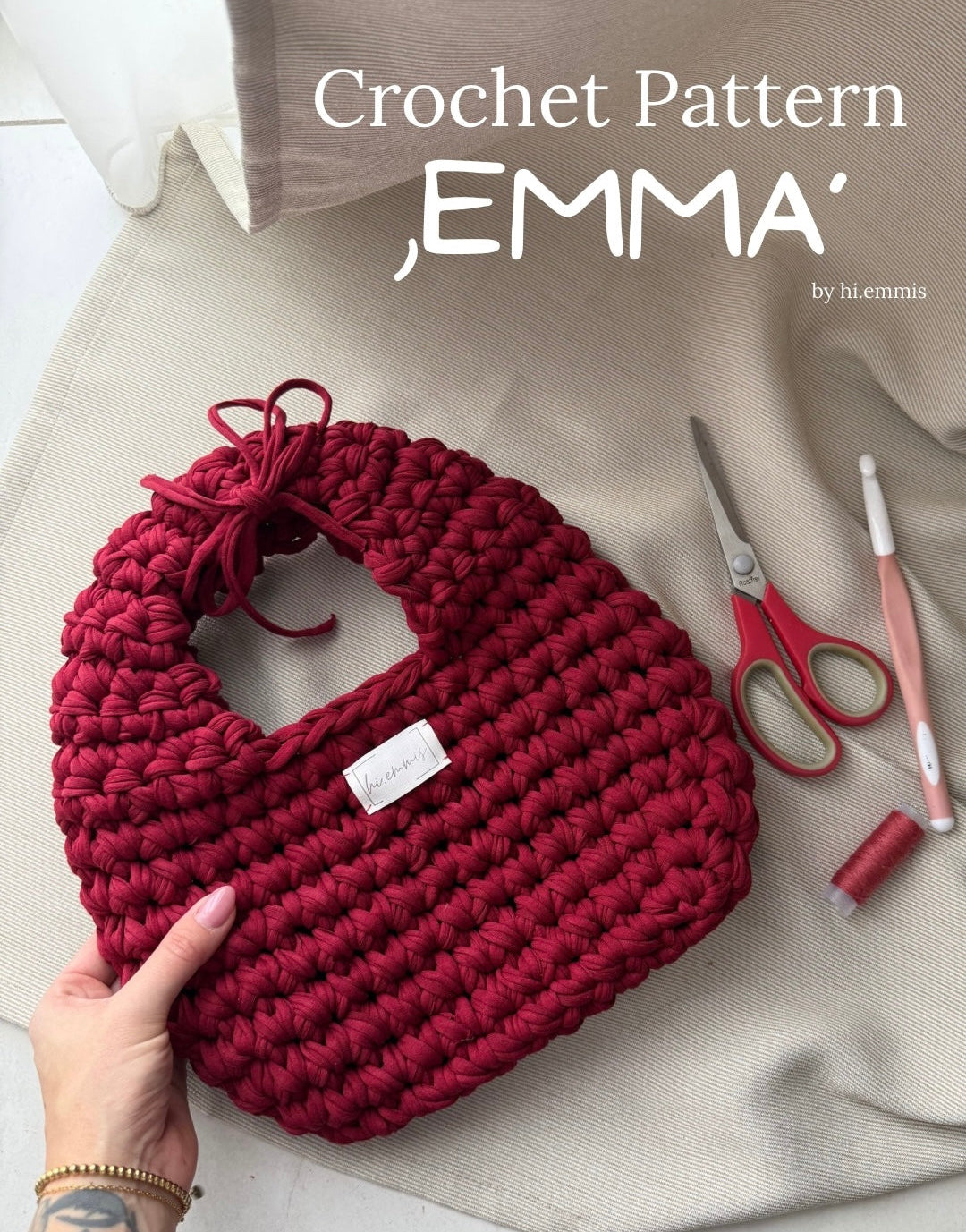 Crochet Pattern ,EMMA’ Bag
