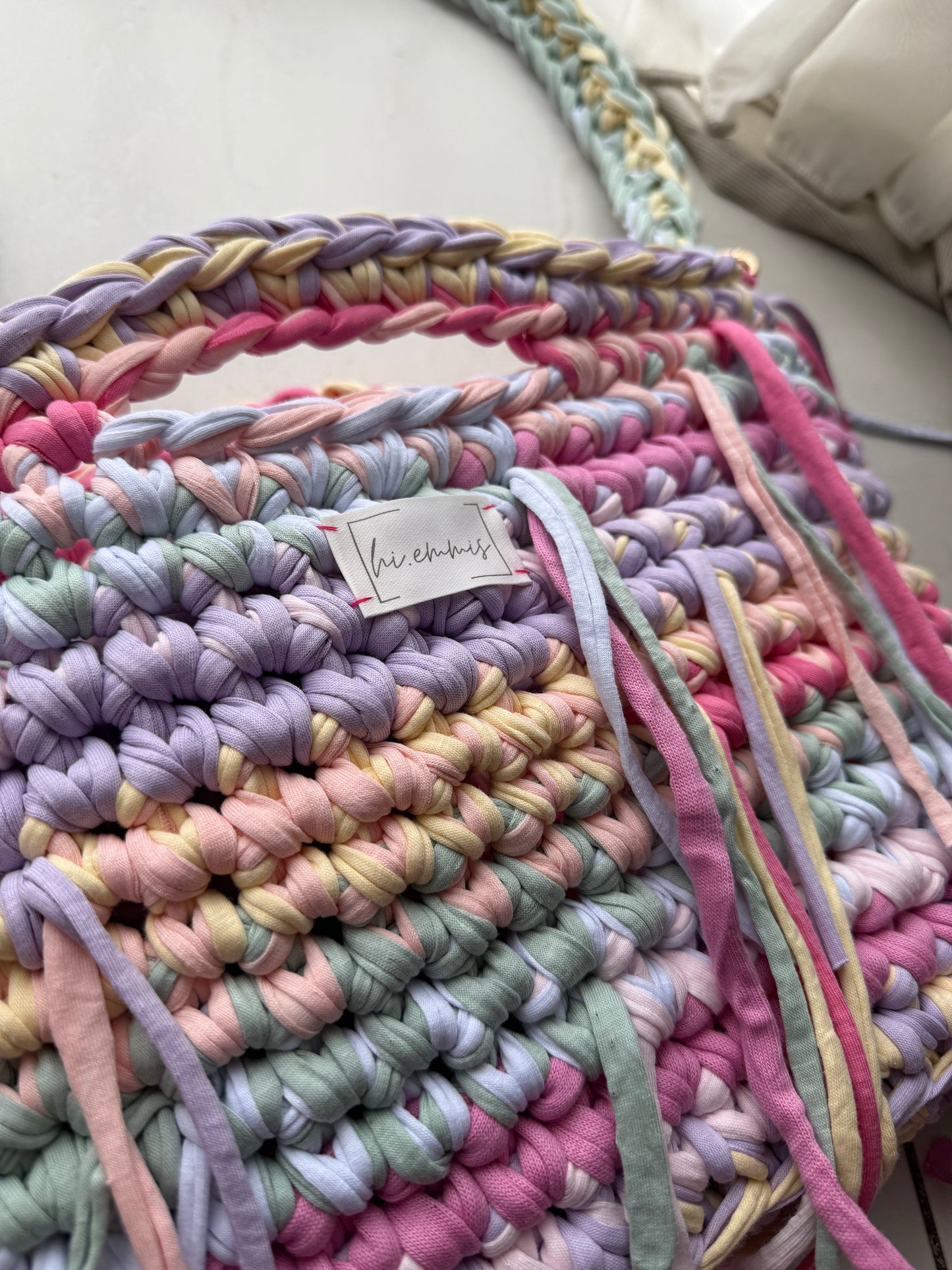 Crochet Bag ,LINE‘ • Häkeltasche • Pastell • Mix 2026