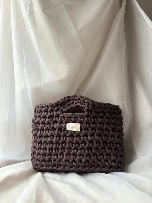 Crochet Bag ,LINE‘ • Häkeltasche • Uni