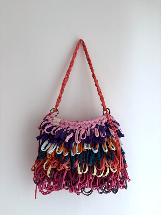 Crochet Bag ,PIXIE‘ • Häkeltasche • Schlaufen • Bunt